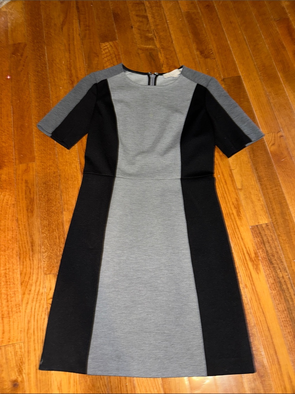 Women’s Colorblock A-Line Dress - Gray & Black